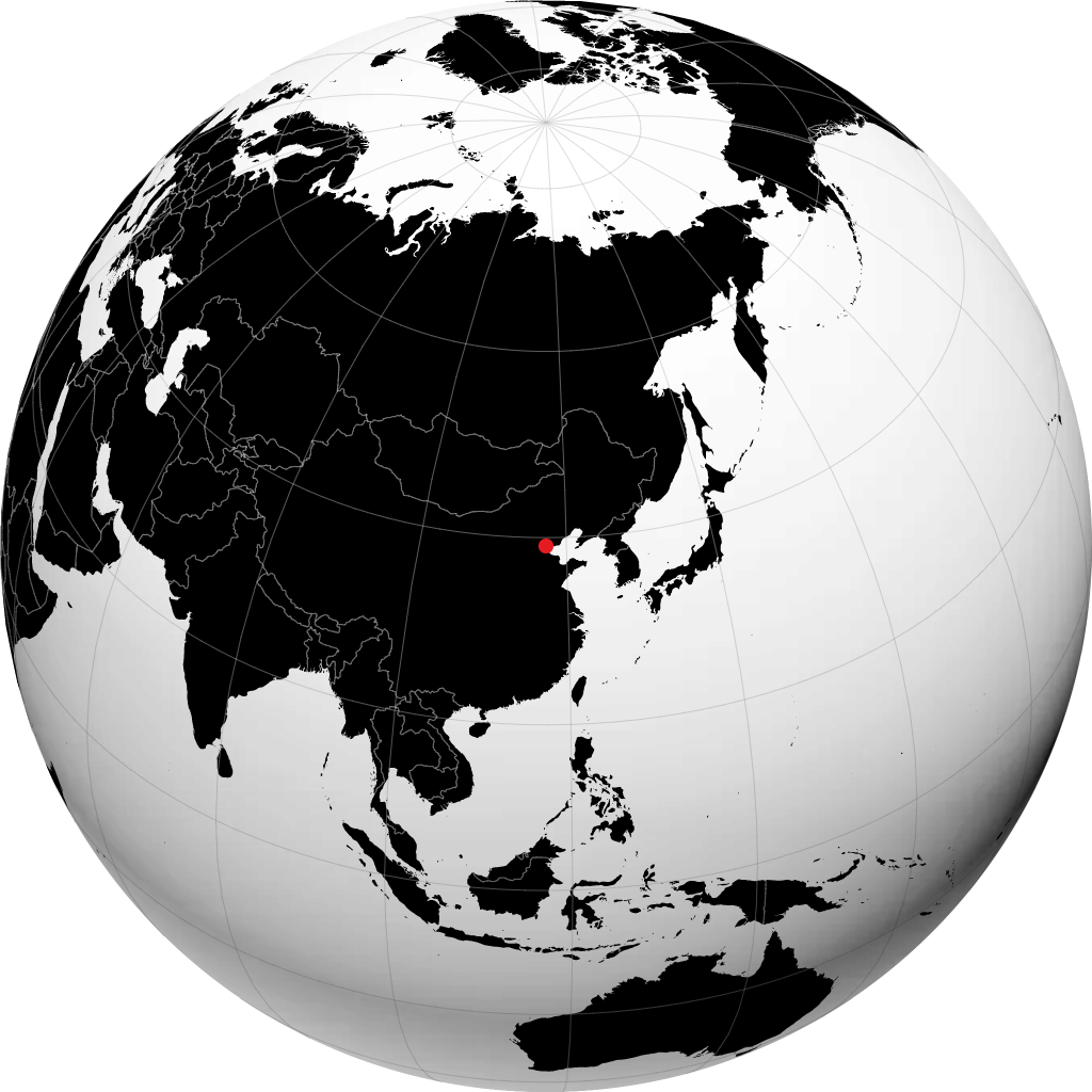 Tianjin di globe
