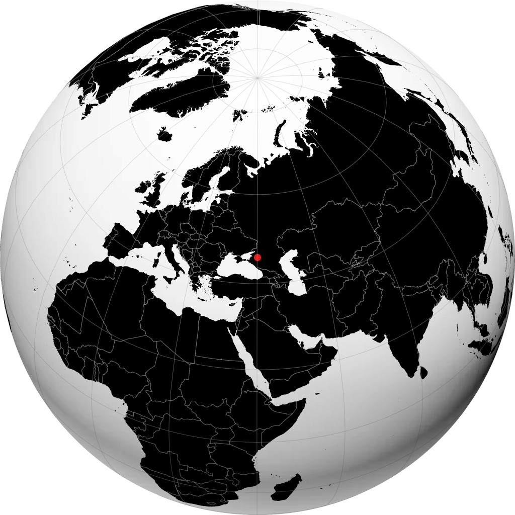 Tikhoretsk di globe
