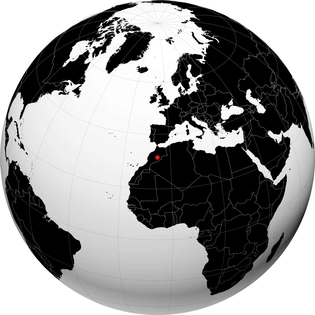 Tinghir di globe