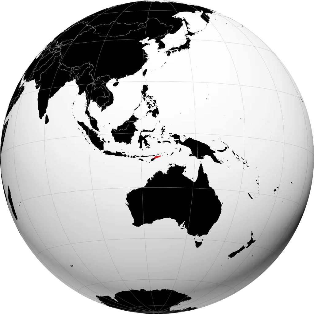 Timor Leste di globe