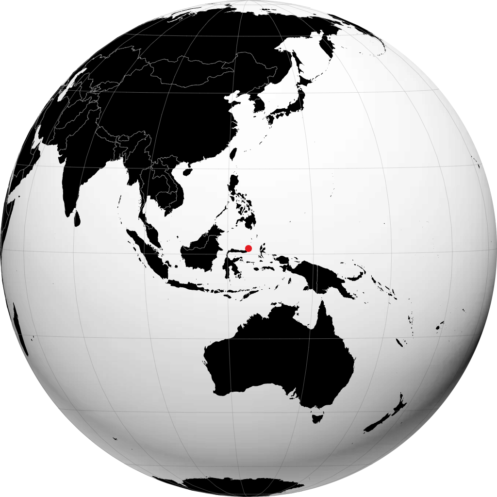 Tomohon di globe