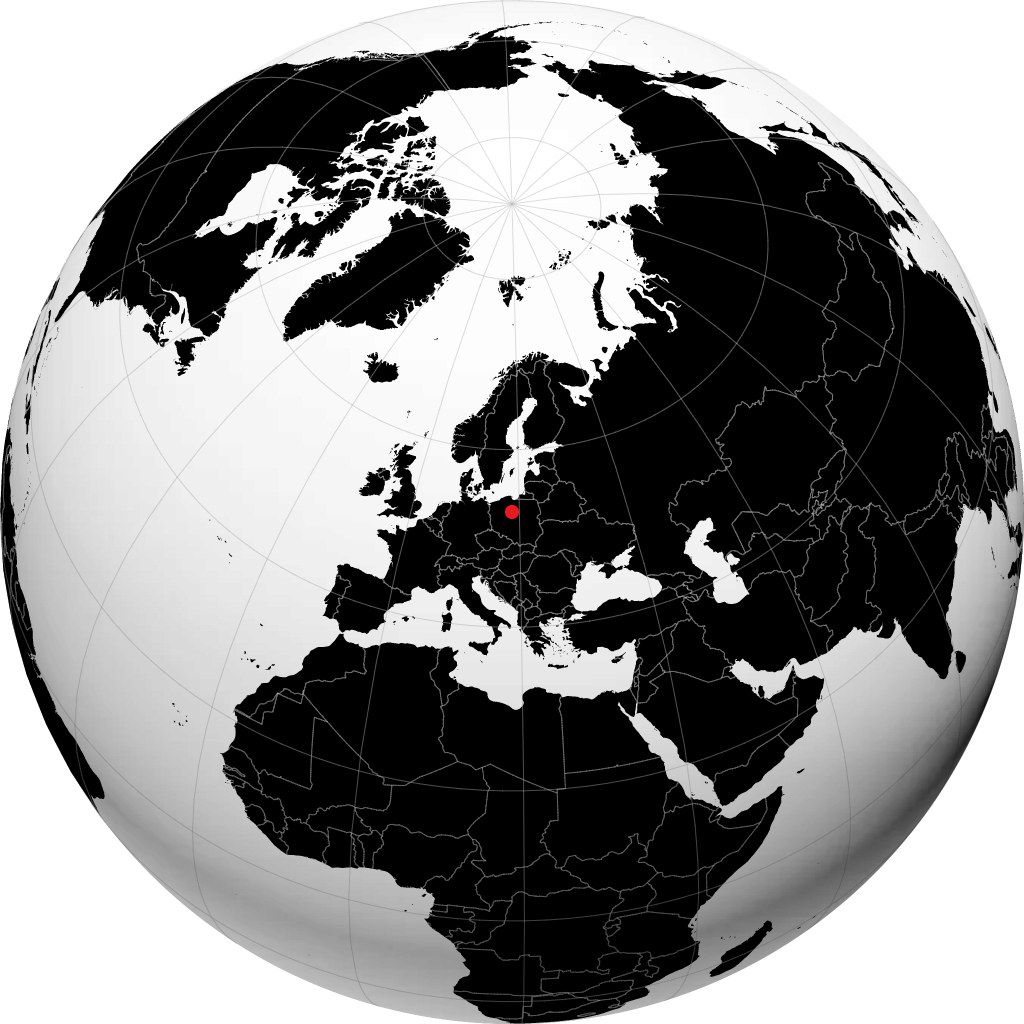 Toruń di globe