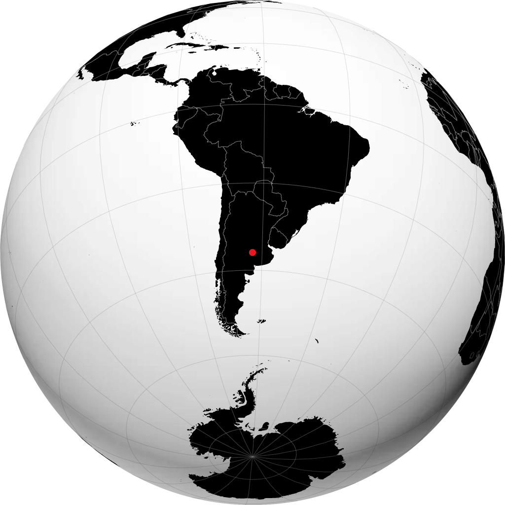 Trenque Lauquen di globe