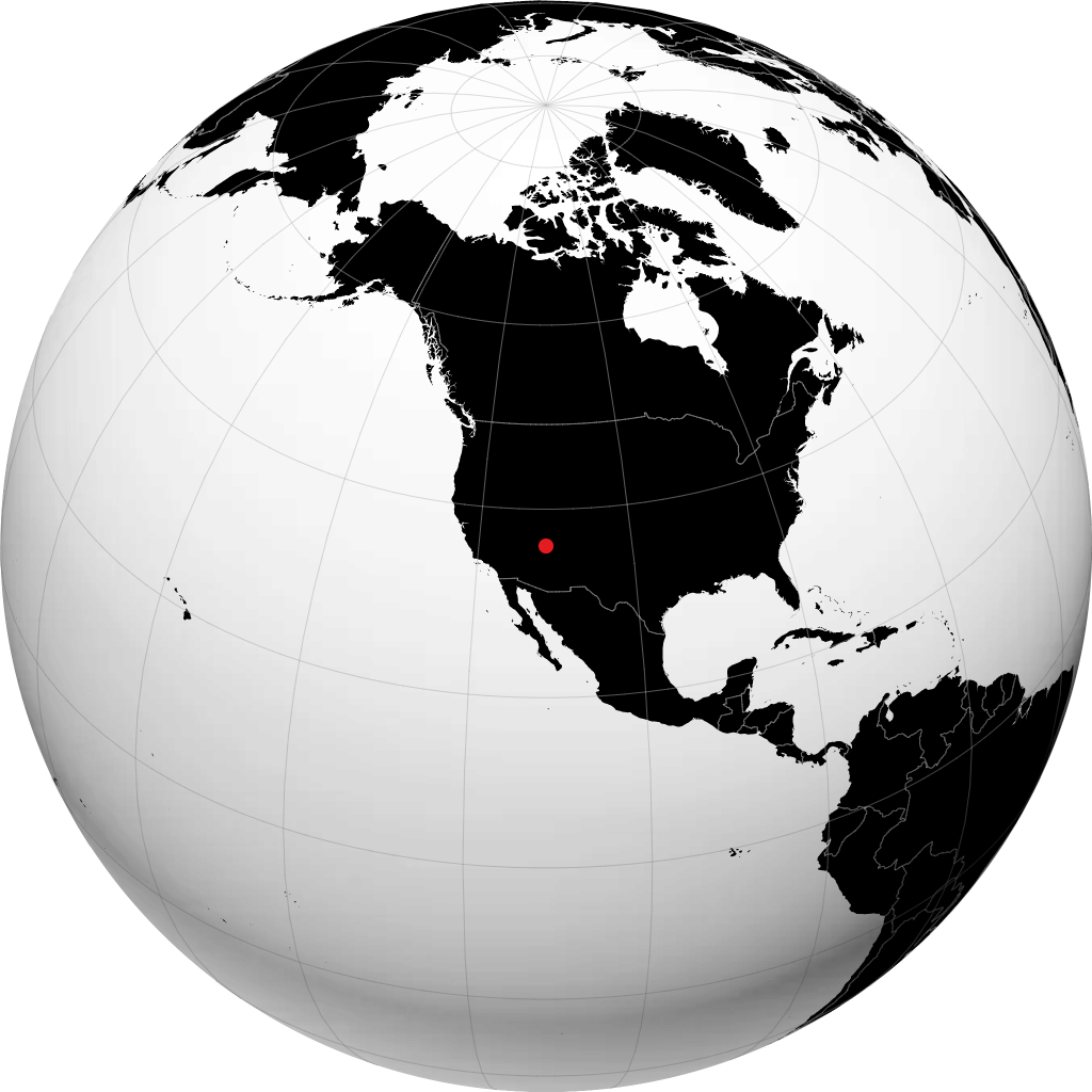 Tuba City di globe