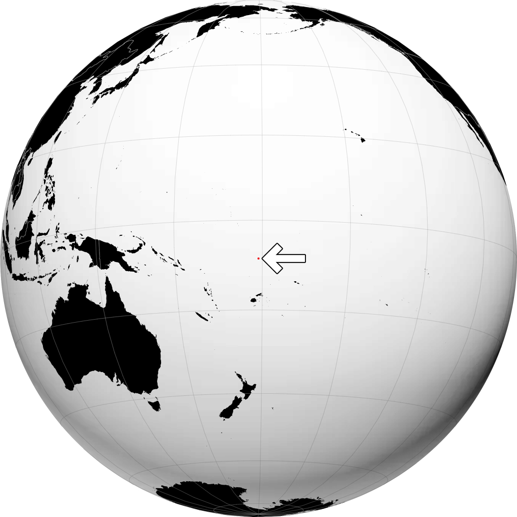 Tuvalu di globe