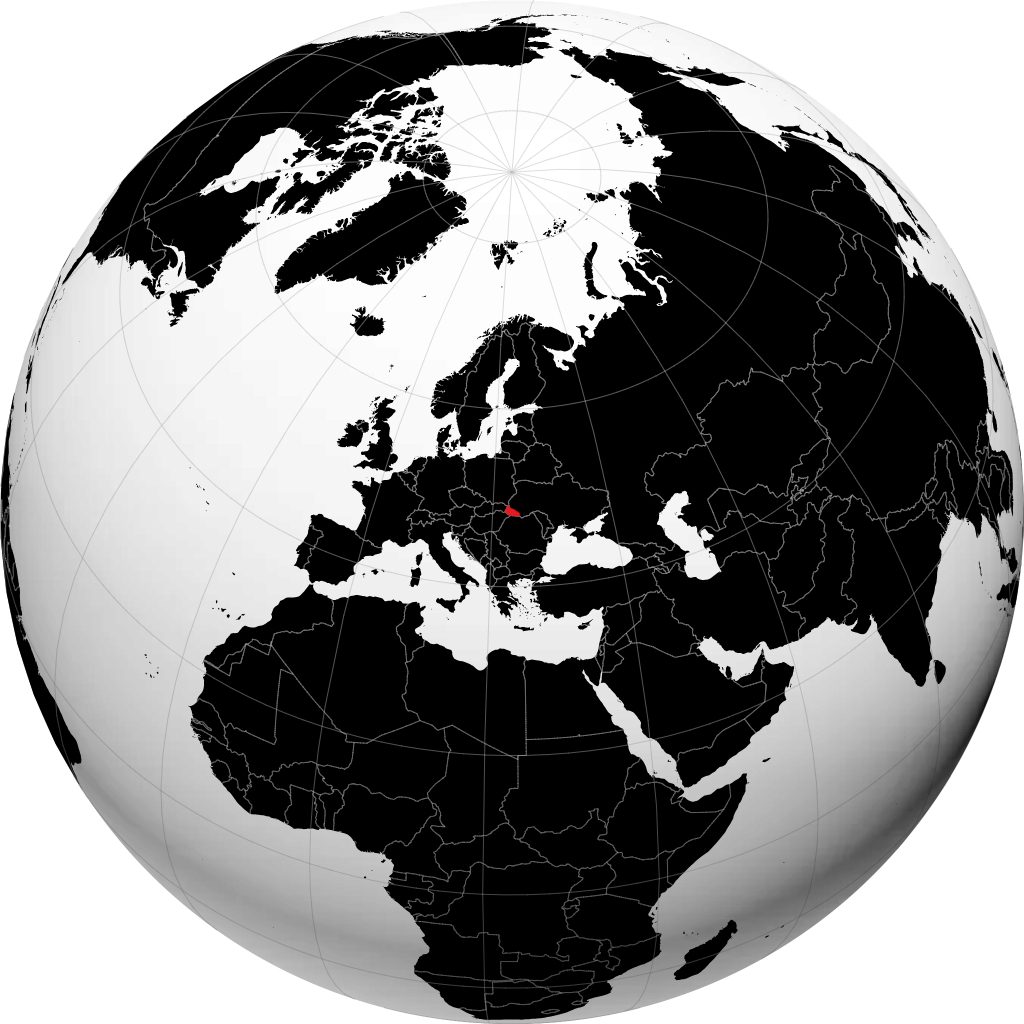 Oblast Zakarpattia di globe
