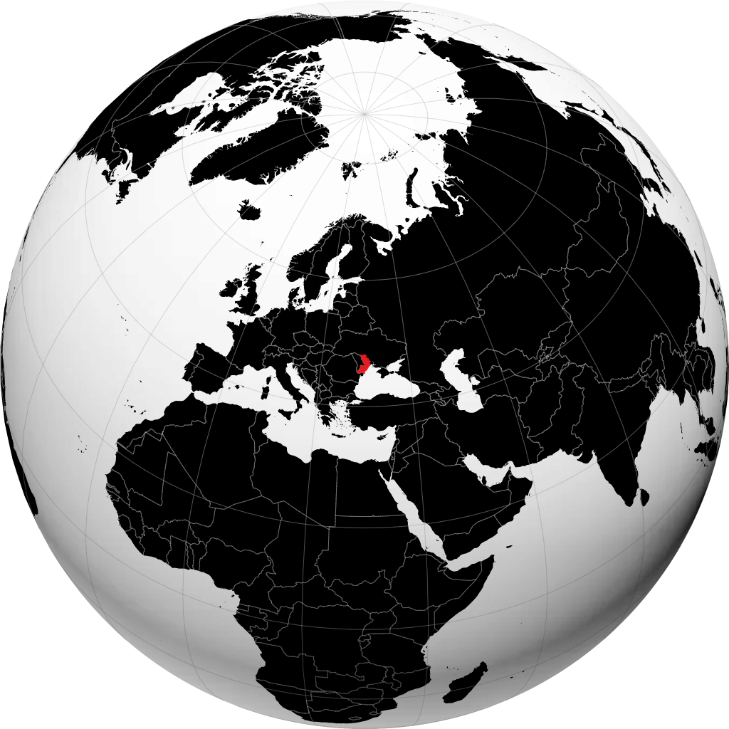 Oblast Odesa di globe