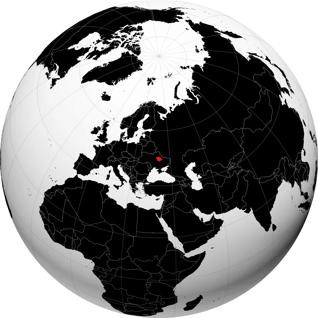 Oblast Poltava di globe