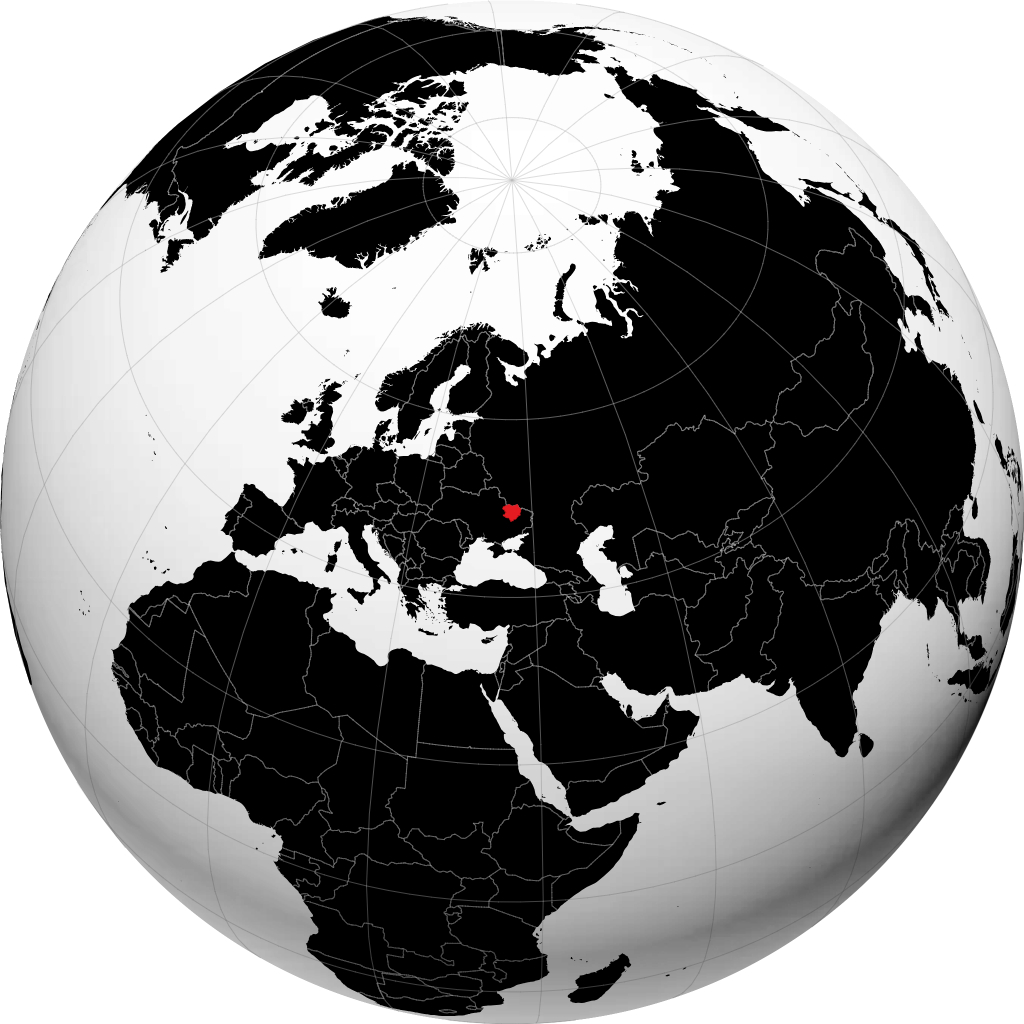 Oblast Kharkiv di globe
