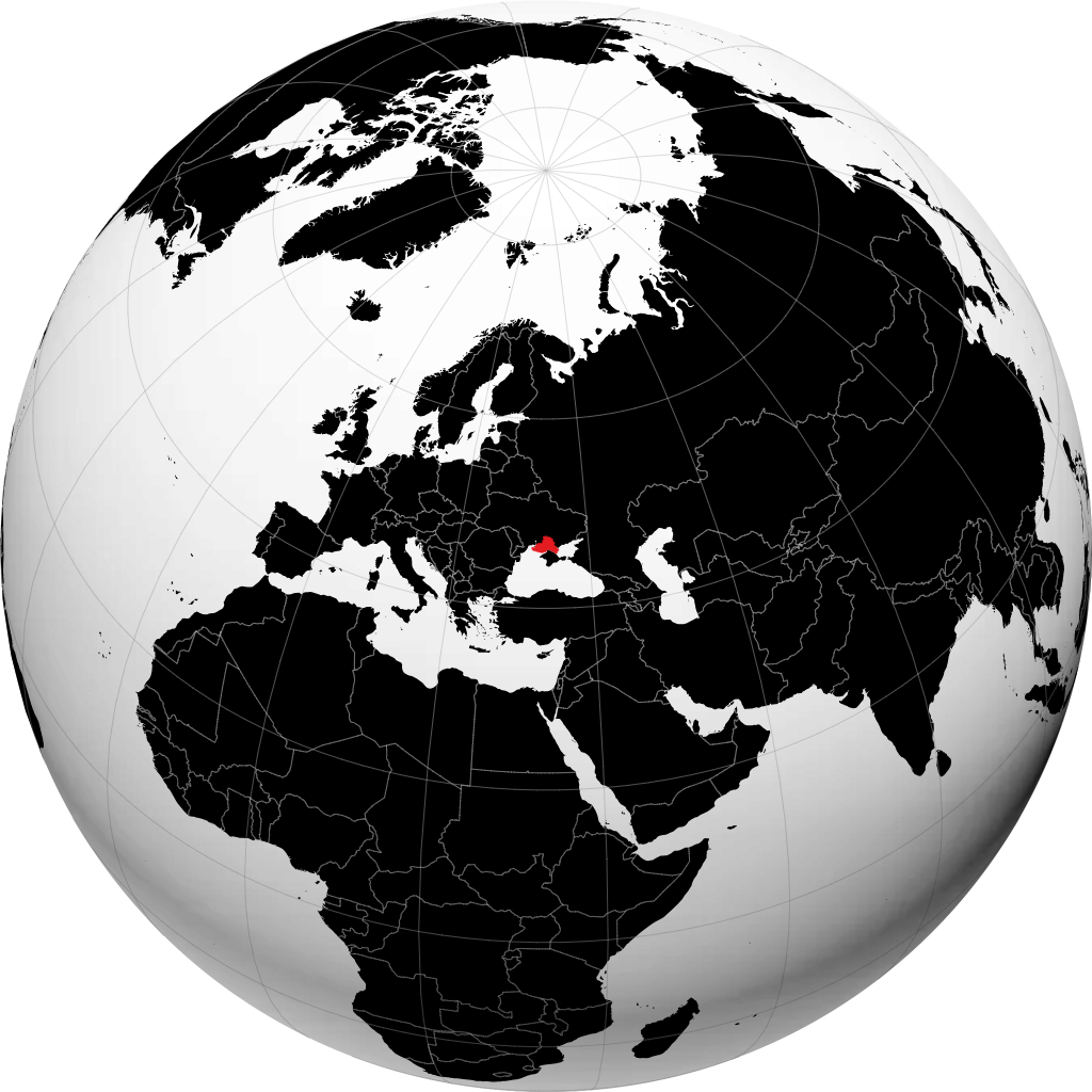 Oblast Kherson di globe