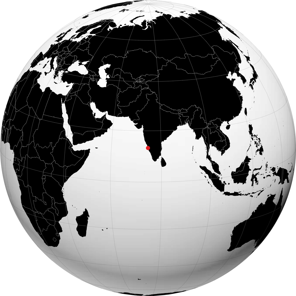 Udupi di globe