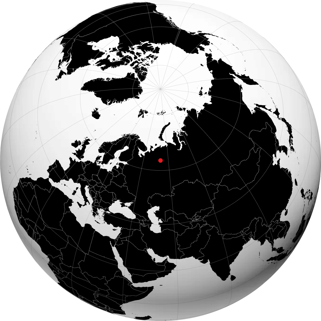 Ukhta di globe