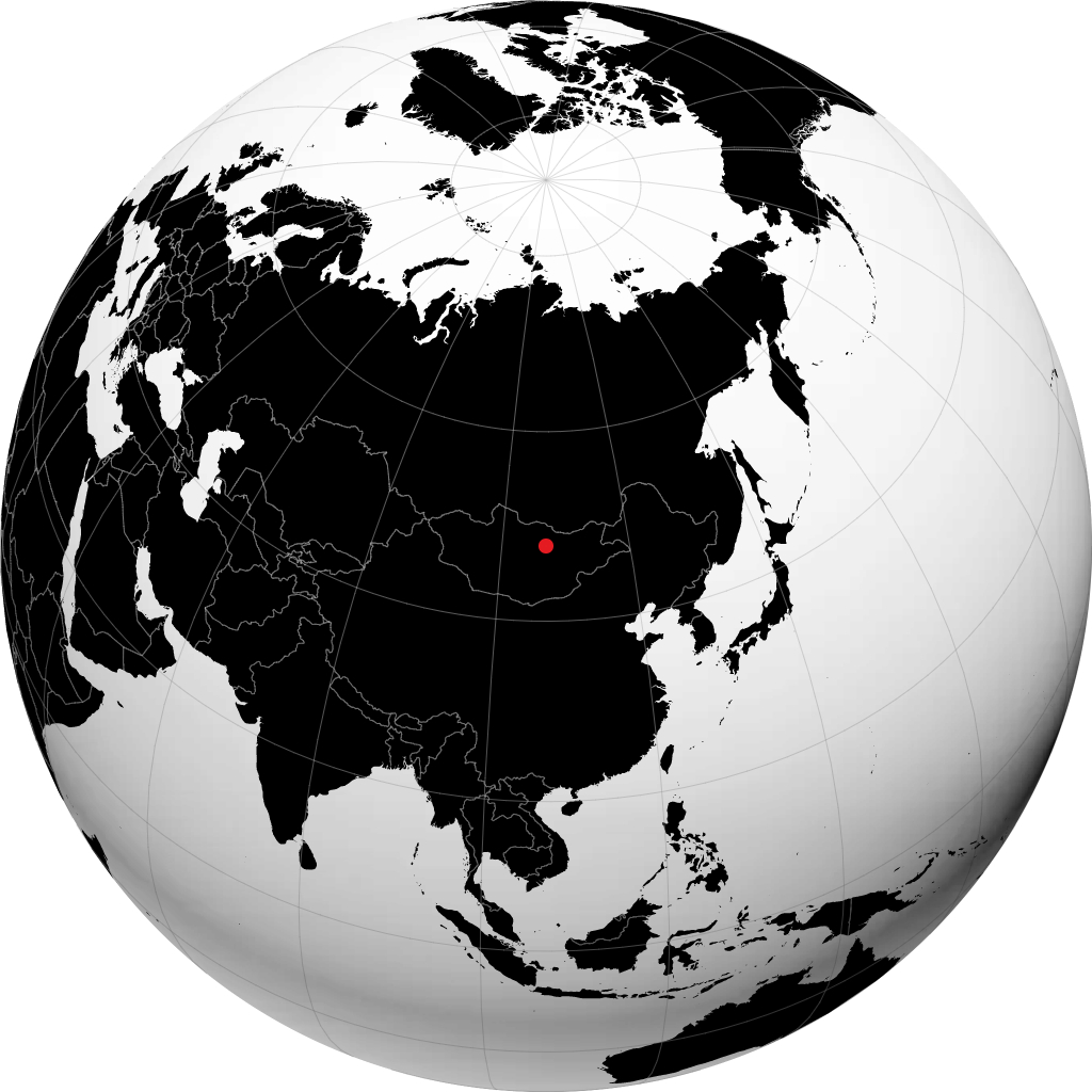 Ulan Bator di globe