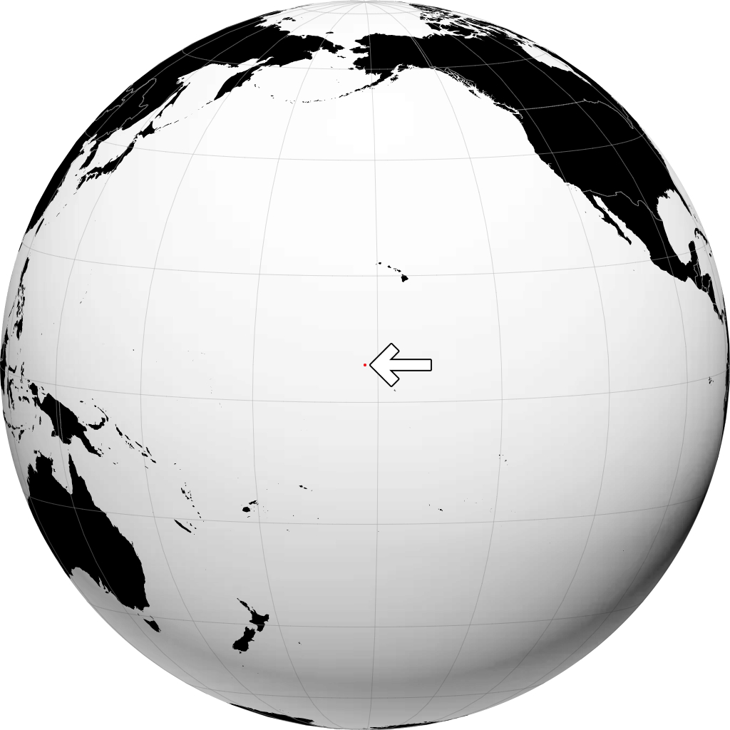 Pulau-pulau kecil terpencil Amerika Serikat di globe