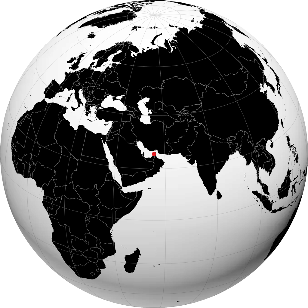 Umm al-Quwain di globe