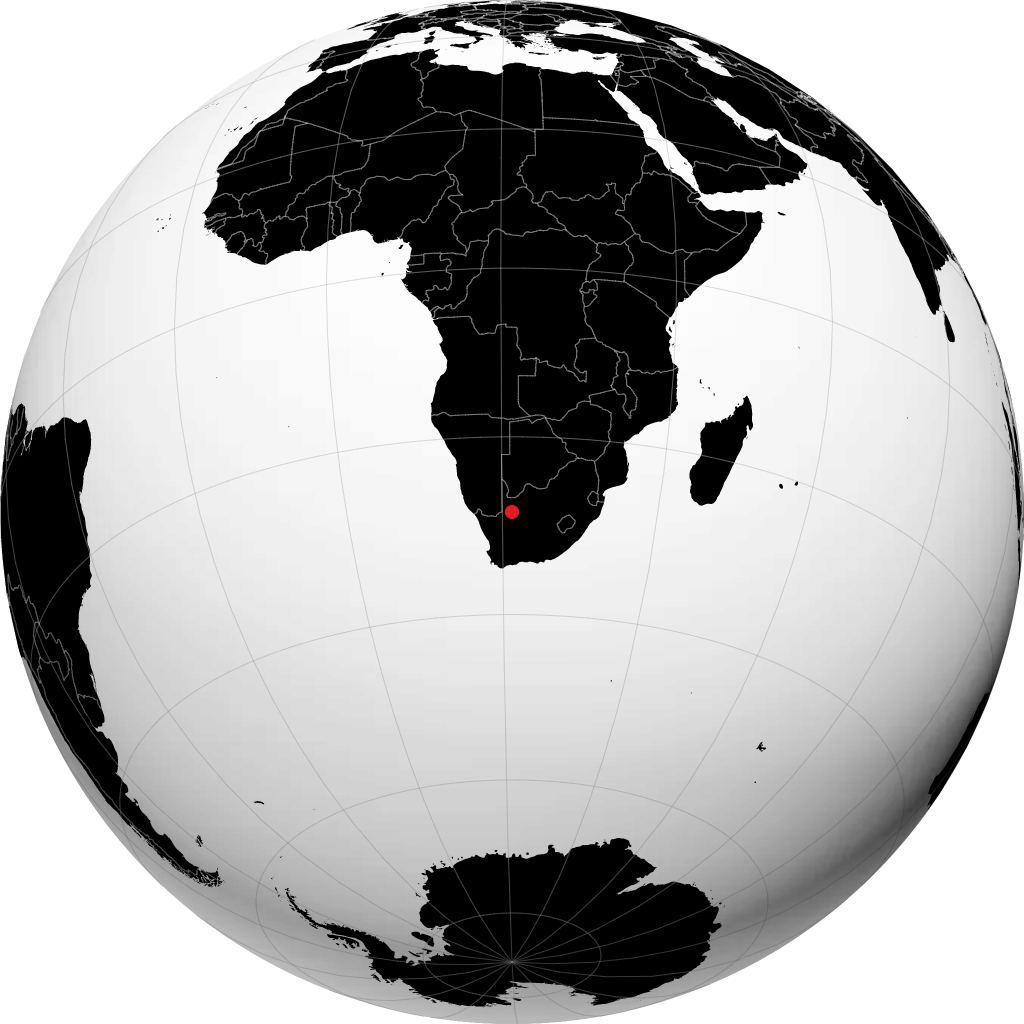 Upington di globe