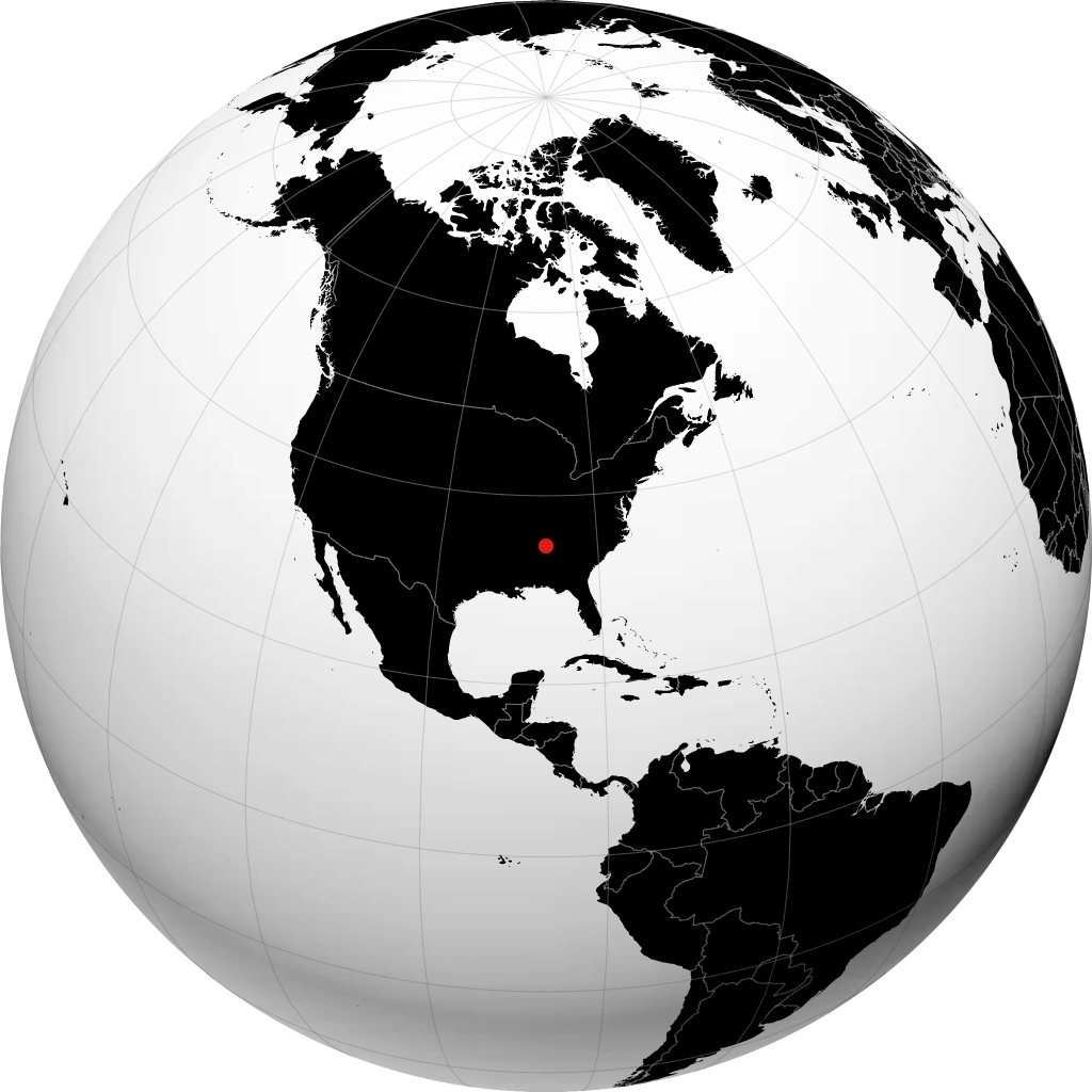 Huntsville di globe