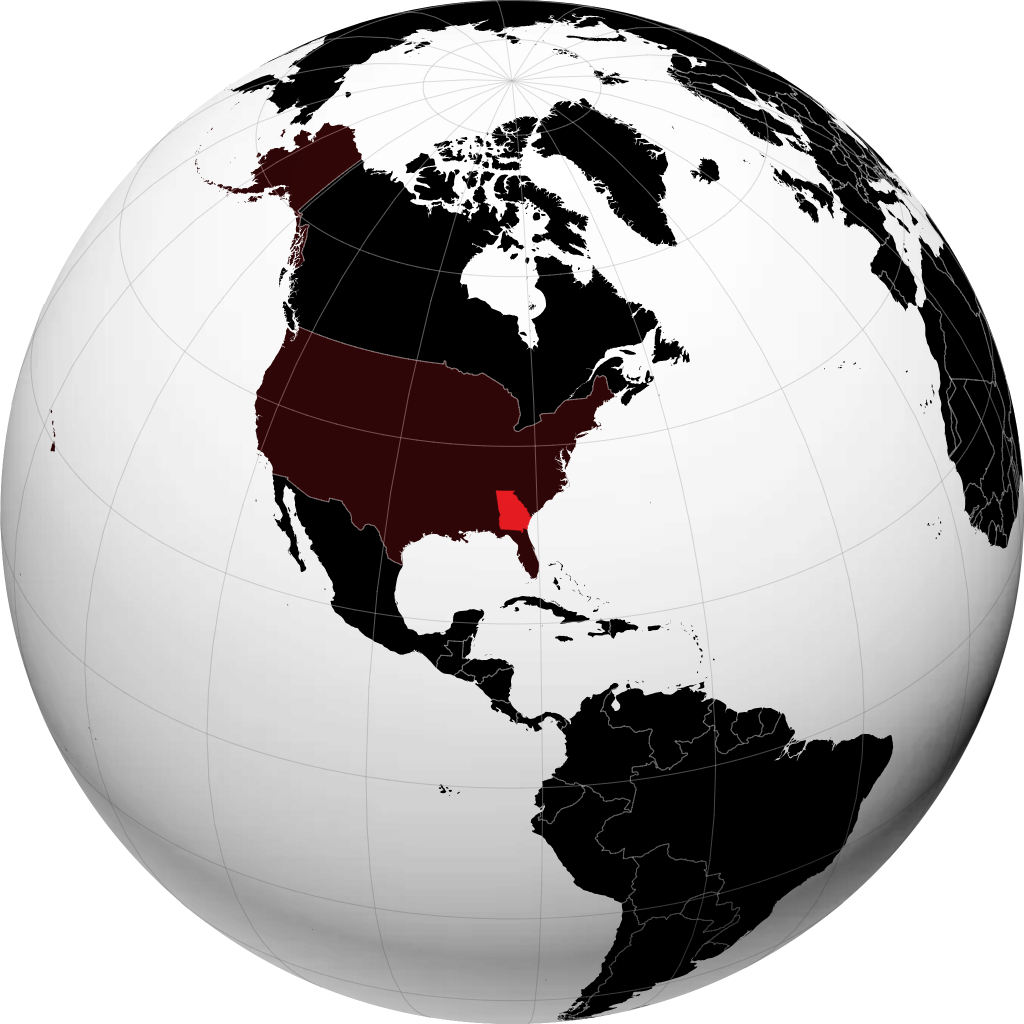 Georgia di globe