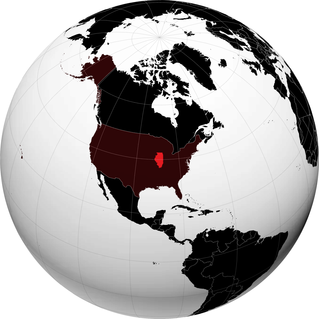 Illinois di globe