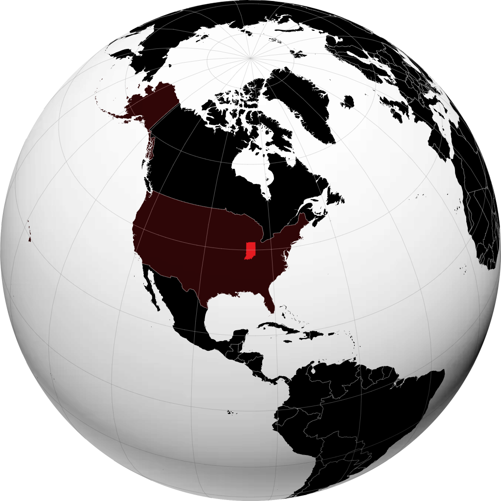 Indiana di globe