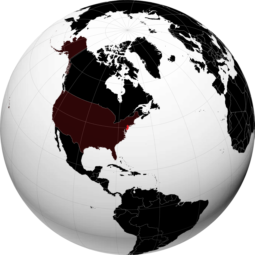 New Jersey di globe