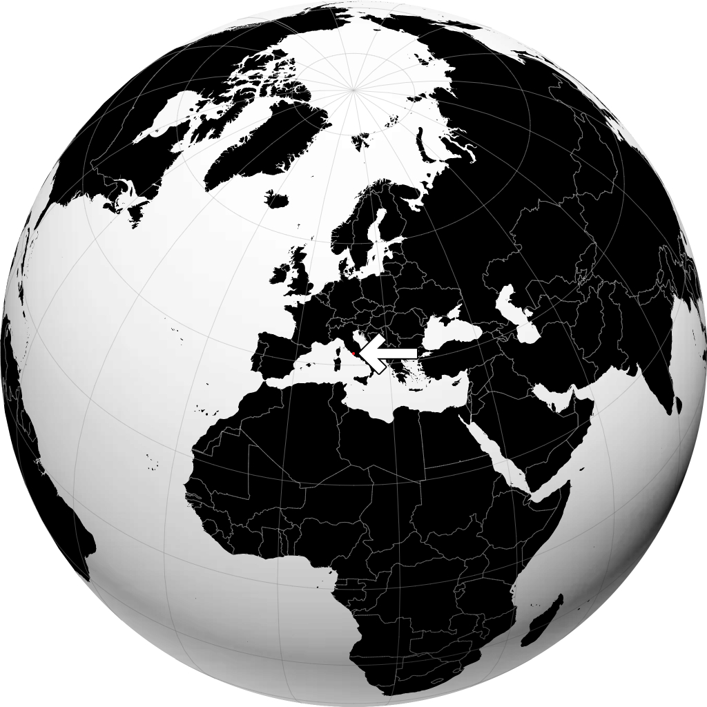 Vatikan di globe