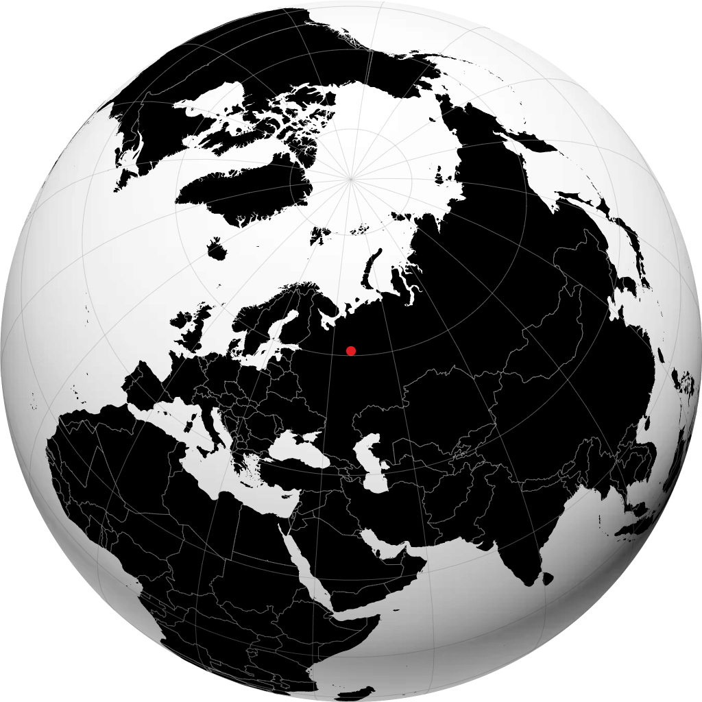 Velikiy Ustyug di globe