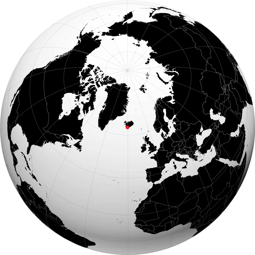 Vestmannaeyjar di globe