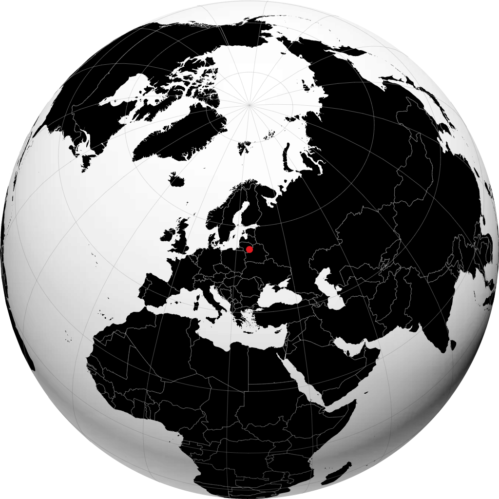 Vilnius di globe