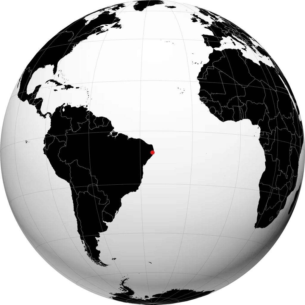 Vitoria de Santo Antao di globe