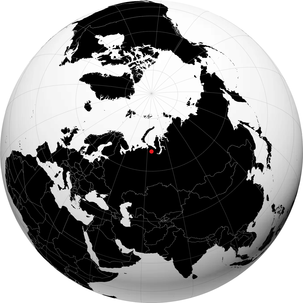 Vorkuta di globe