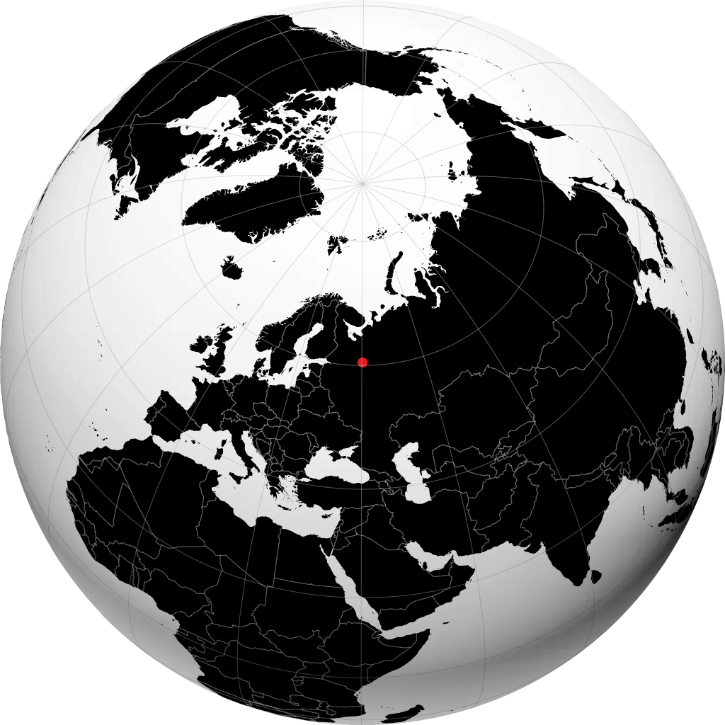Vozhega di globe