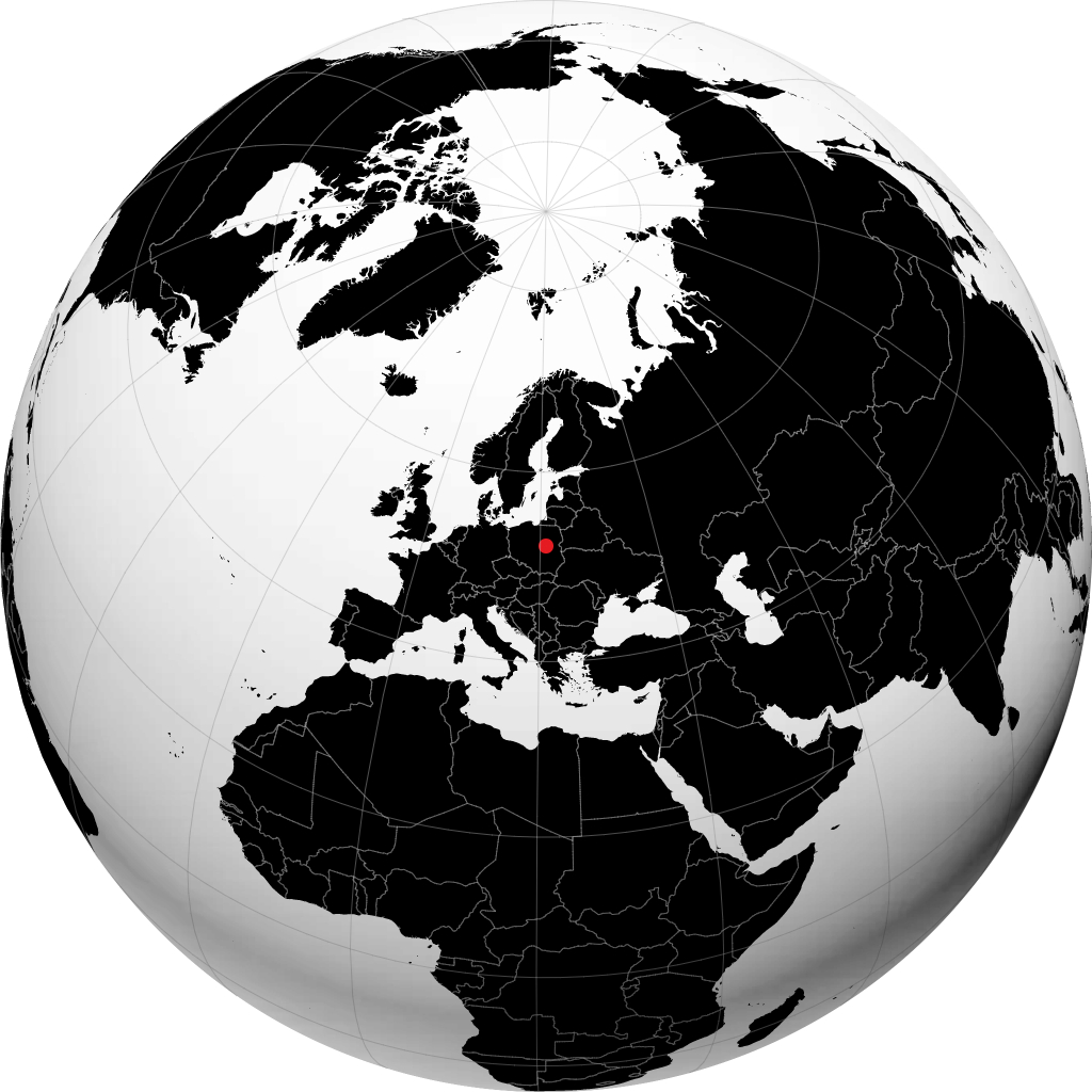 Warsawa di globe