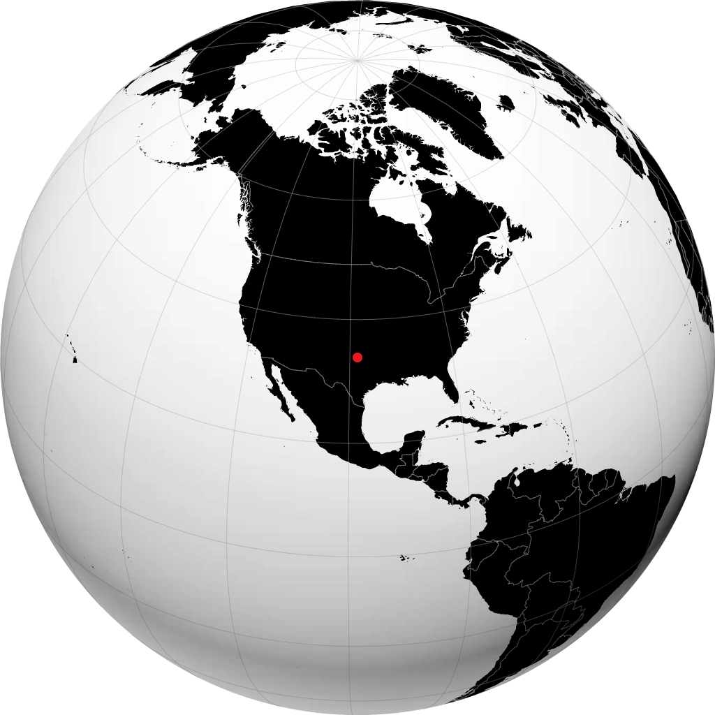 Wichita Falls di globe