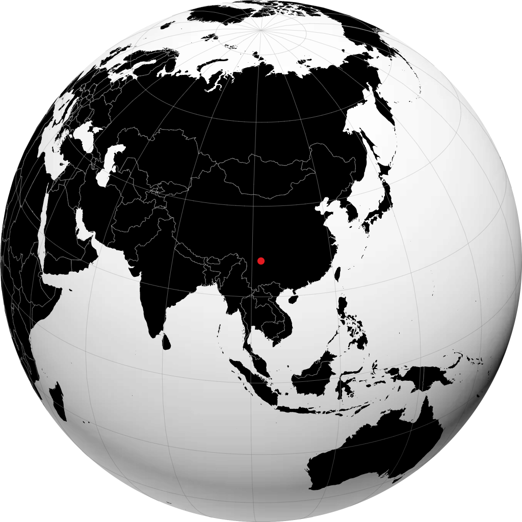 Xichang di globe
