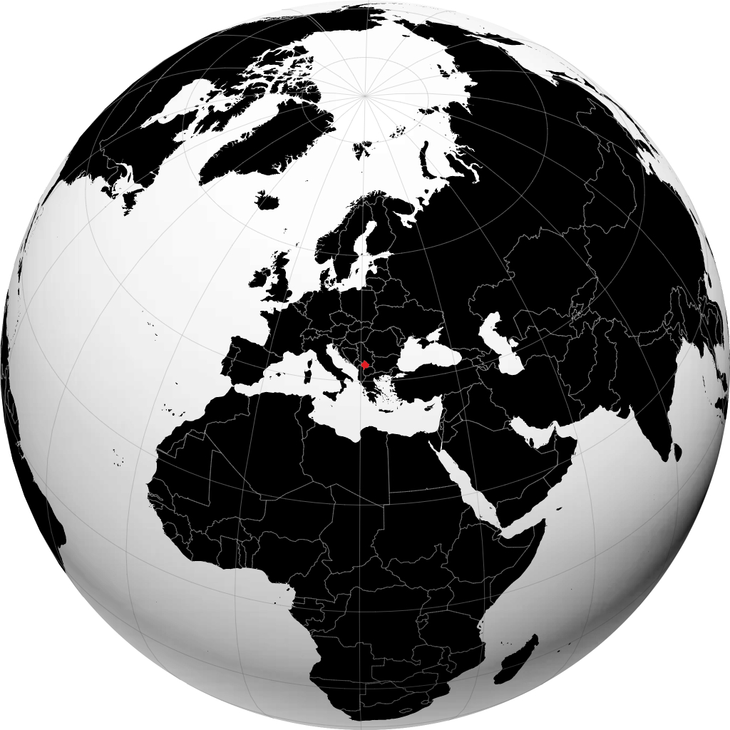 Kosovo di globe