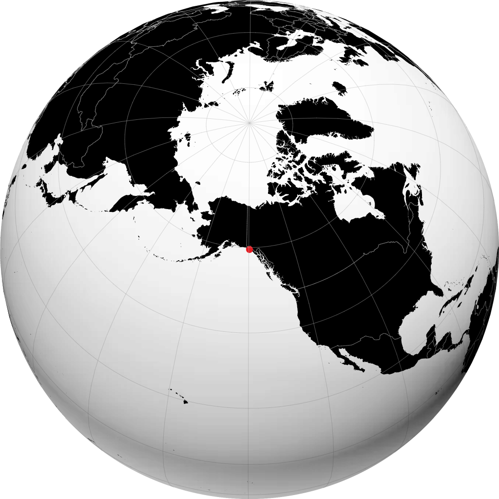 Yakutat di globe