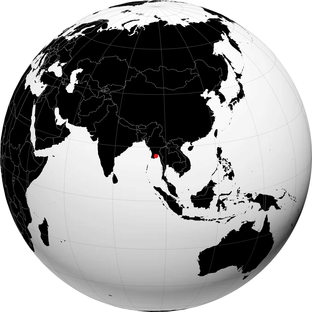Yangon di globe