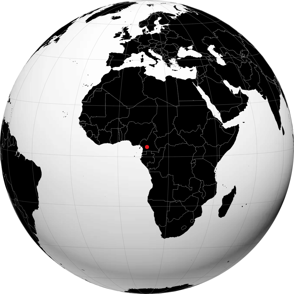 Yaoundé di globe