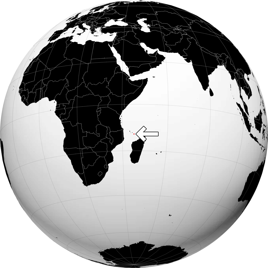 Mayotte di globe