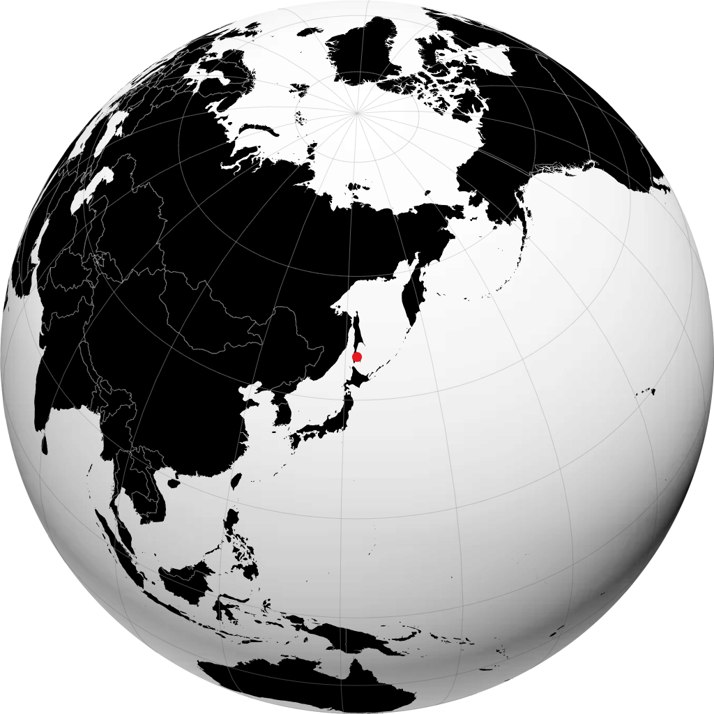 Yuzhno-Sakhalinsk di globe