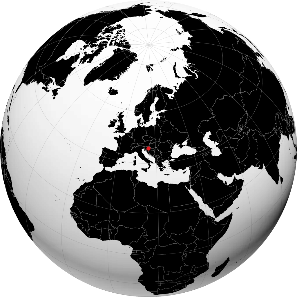 Zagreb di globe
