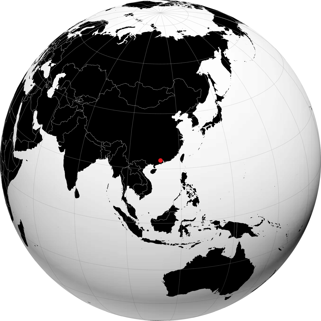Zhaoqing di globe