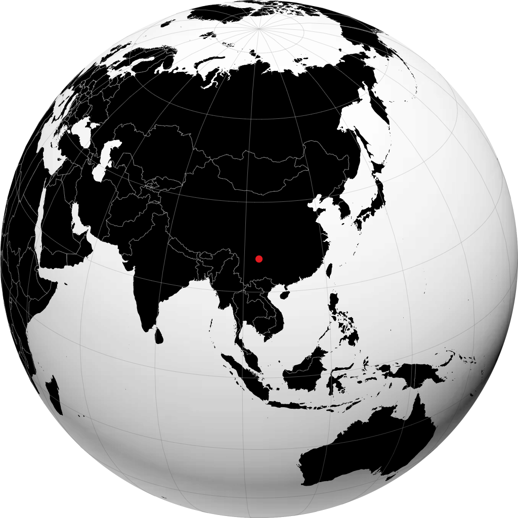Zhaotong di globe
