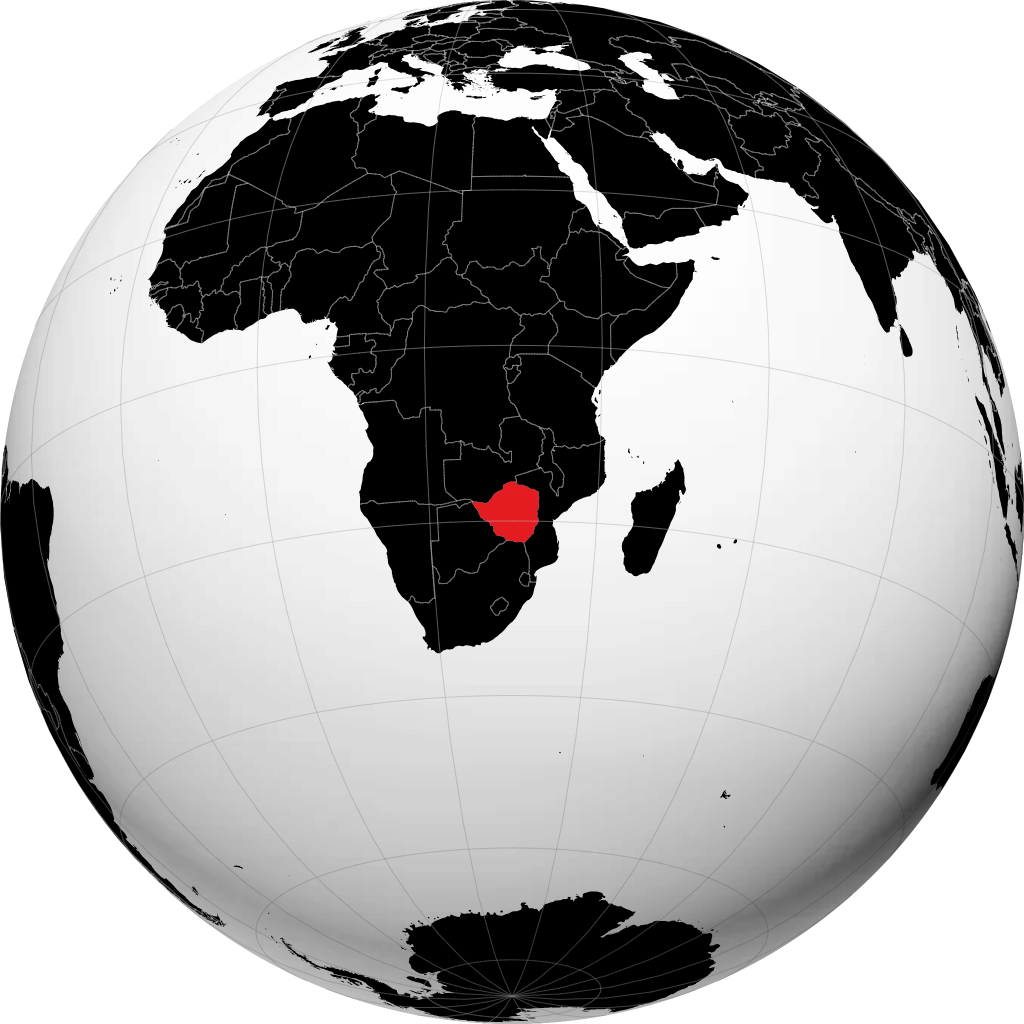 Zimbabwe di globe