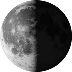 Fase bulan hari ini adalah “Kuartal terakhir”