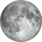Bulan purnama, pencahayaan 100%