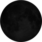 Bulan baru, pencahayaan 0%