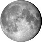 Bulan bungkuk tua, pencahayaan 97.6%